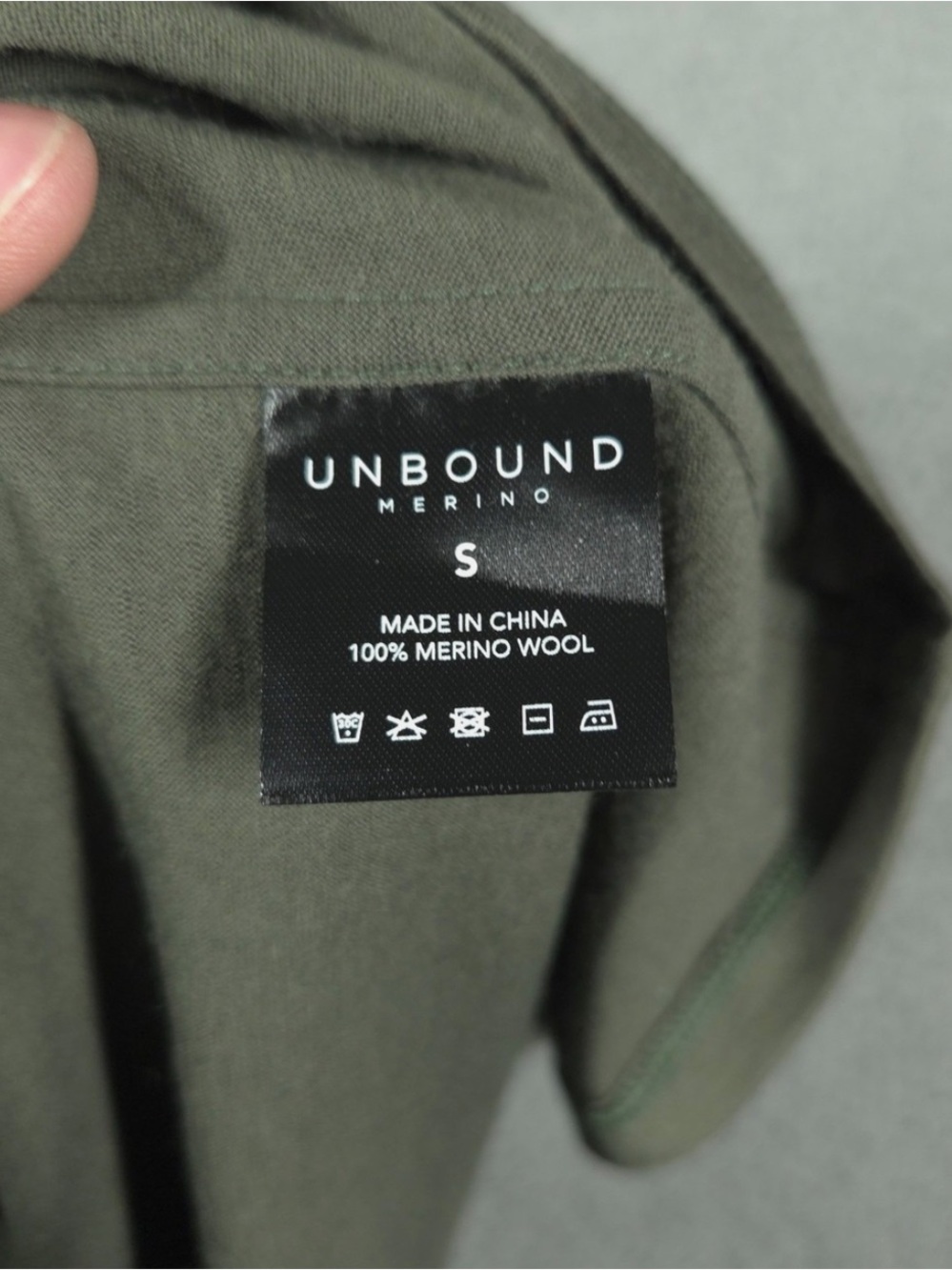 Women’s Long-Sleeve Crew Neck Shirt - Olive - Picture 7 of 7